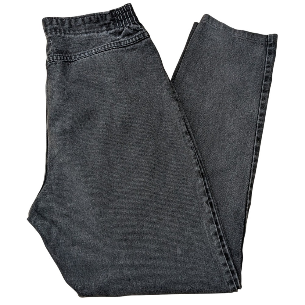 Vintage Lee 90's Faded Black High Rise Tapered Leg Mom Jeans Women's 12